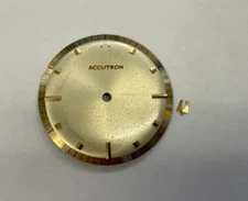 BULOVA  ACCUTRON 214 Mens WATCH DIAL 1960s - 1970s 