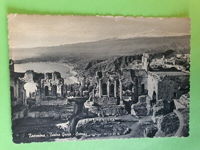 Carte Postale Ancienne Taormine Italie - Baie Marine 1913