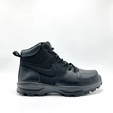 *NEW* Men Nike Manoa Leather boots Black / Black (456975 001) 👍