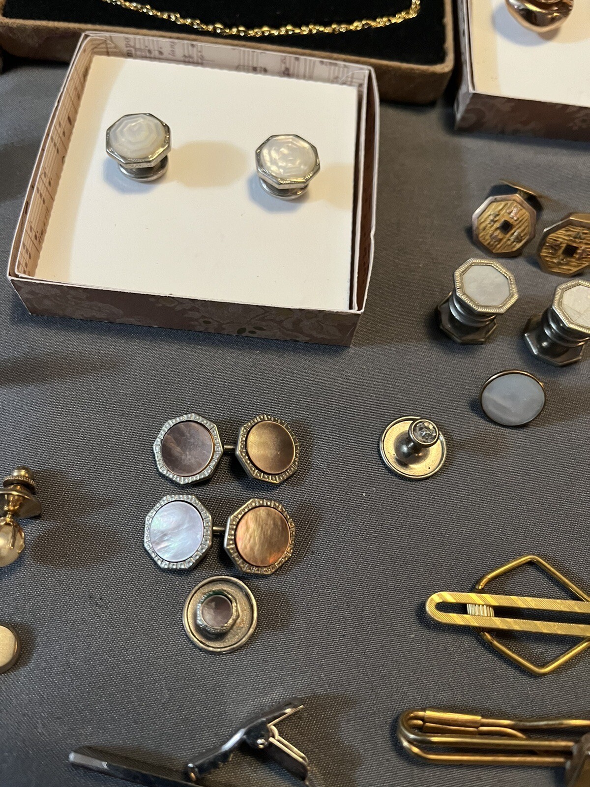 Lot Of Men’s Antique And Vintage Cufflinks, Tie Clips And Tie Pins eBay