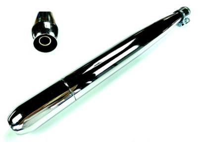 NEUER Auspuff für Hercules Prima M 2 3 4 5 6 P3 Chrom Mofa Moped Herkules 28mm