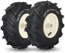 13x5.00-6" Tiller Tire and Wheel, 1" Axle Size, 3-1/8" 13x5.00-6 (1" Alxe)