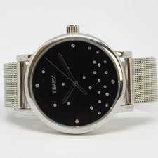 Timex 377 CELL Silver Tone Quartz Analog Men's Watch New Battery