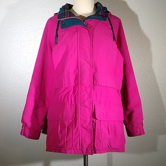 Woolrich Vintage Blanket Lined Hot Pink Jacket Womans Small