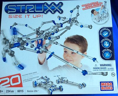 NIB-MEGA BLOKS STRUXX 234 piece set-age 8 & up #6015