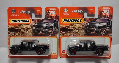 Matchbox 70 Years '20 Jeep Gladiator Rubicon #41/100 Black Set Short Card Metal