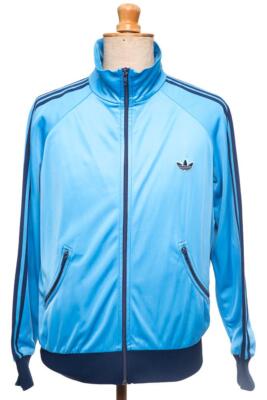 Vintage 80s ADIDAS Jacket Vintage Retro Tracksuit Shinny Glanz Trainingsjacke S