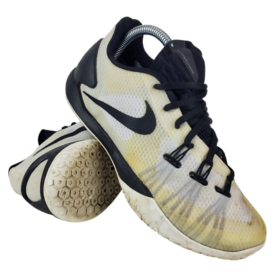 Nike Shoes Mens 5 Athletic Trainers Hyperchase TB Sneaker Basketball White Black Nike Hyperchase TB White Black for Sale | Authenticity  main image 4