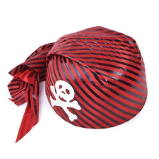 PIrate Skull Bandana Adults Pirates Fancy Dress Accessory Hat Mens Ladies Buccan