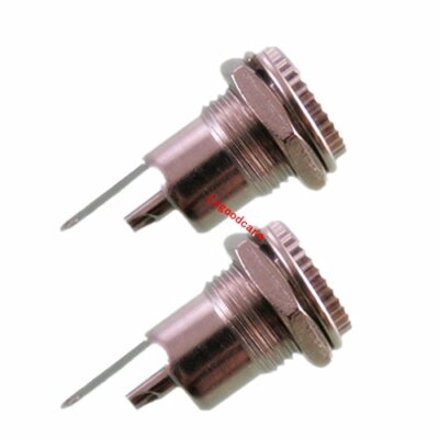 10-Pack 5.5x2.1mm DC Power Jack Sockets - 8A-10A Female Panel Mount Connectors With Dust Plugs