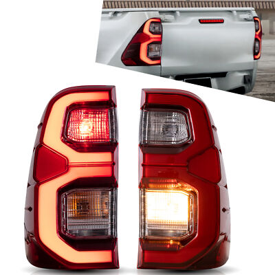 VLAND LED Rückleuchten für Hilux Revo 2015-2020 Plug & Play mit Willkommenslicht