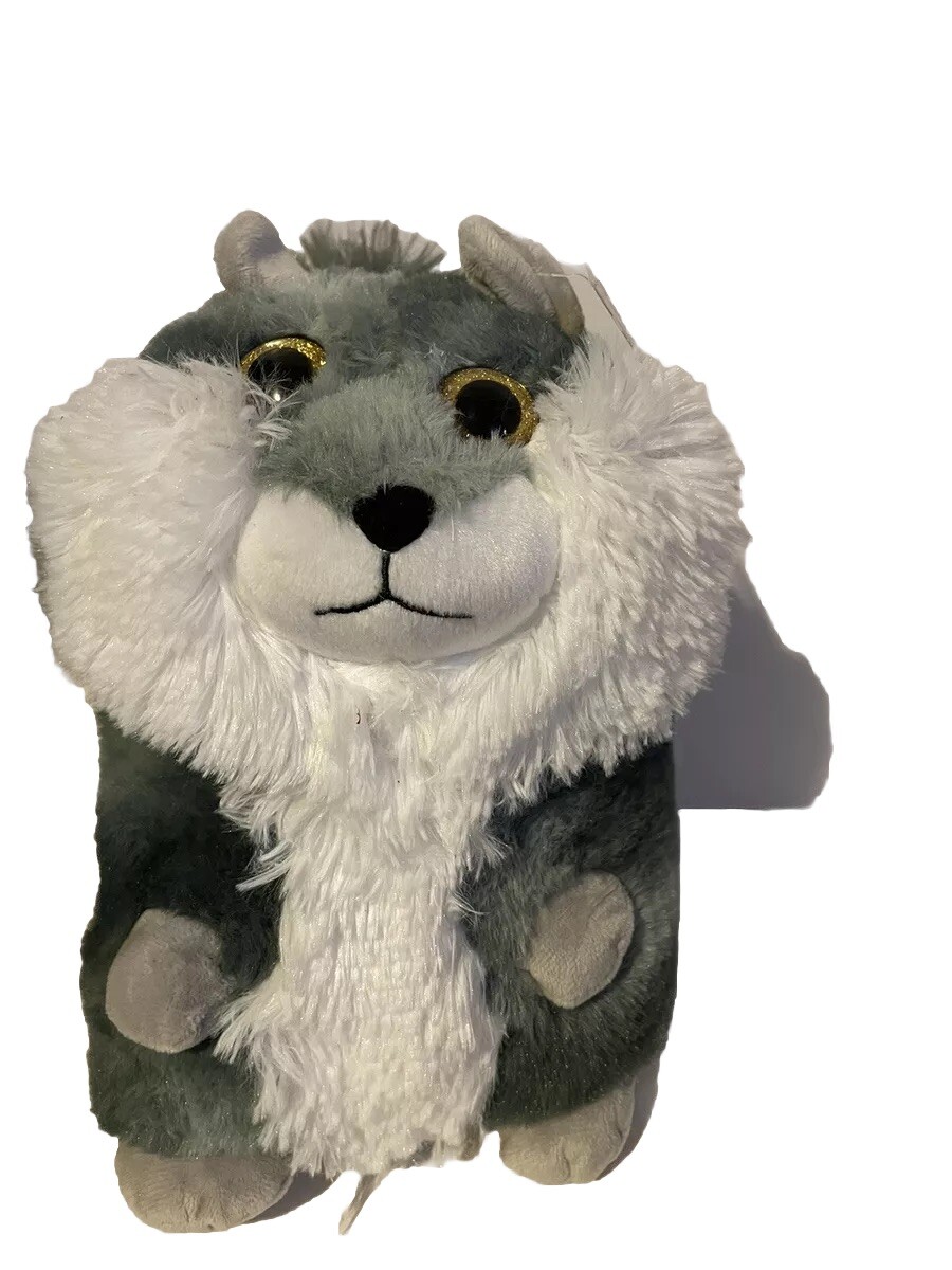 Gray/ White Large Squirrel Plush by Toy Factory with Cute Goldish