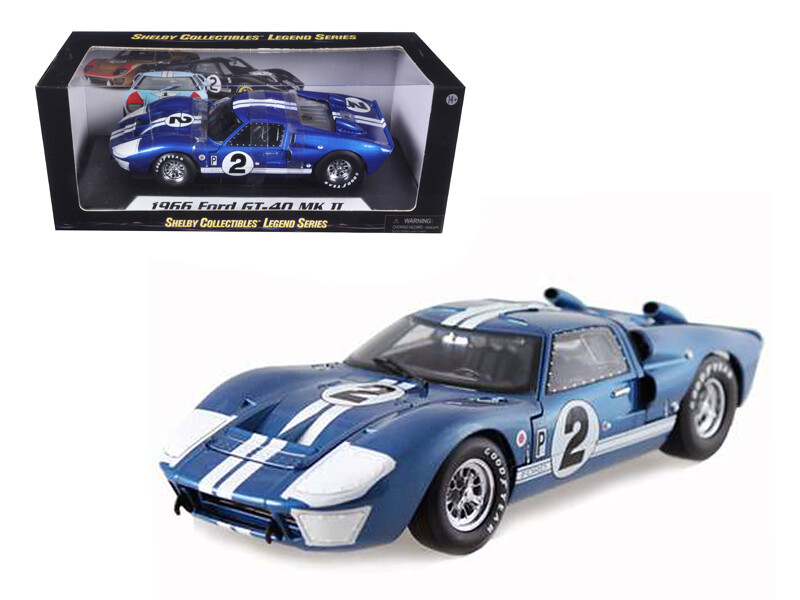 1966 Ford GT40 GT 40 Mark II #2 Blue 12 Hours of Sebring 1