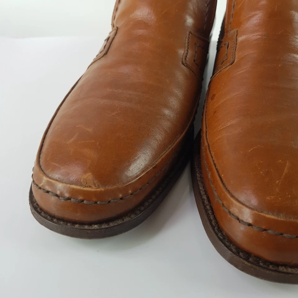 Vintage Florsheim Australian Leather Loafer Set 2 Pack Mens 11 Black Brown Heel - image 4 of 4