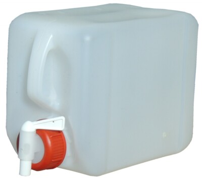 1x 5L Kanister Wasserkanister+Auslaufhahn lebensmittelecht (6,95 /1Stk)