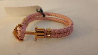 Paul Hewitt Phrep Anker Armband Leder Rosa Edelstahl