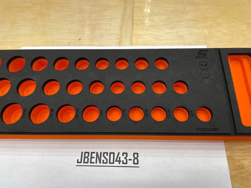 Snap-on Tools ORANGE FOAM ORGANIZER for 39pc 3/8" Drive SAE Socket Set FMS004BO - Foto 4 di 8