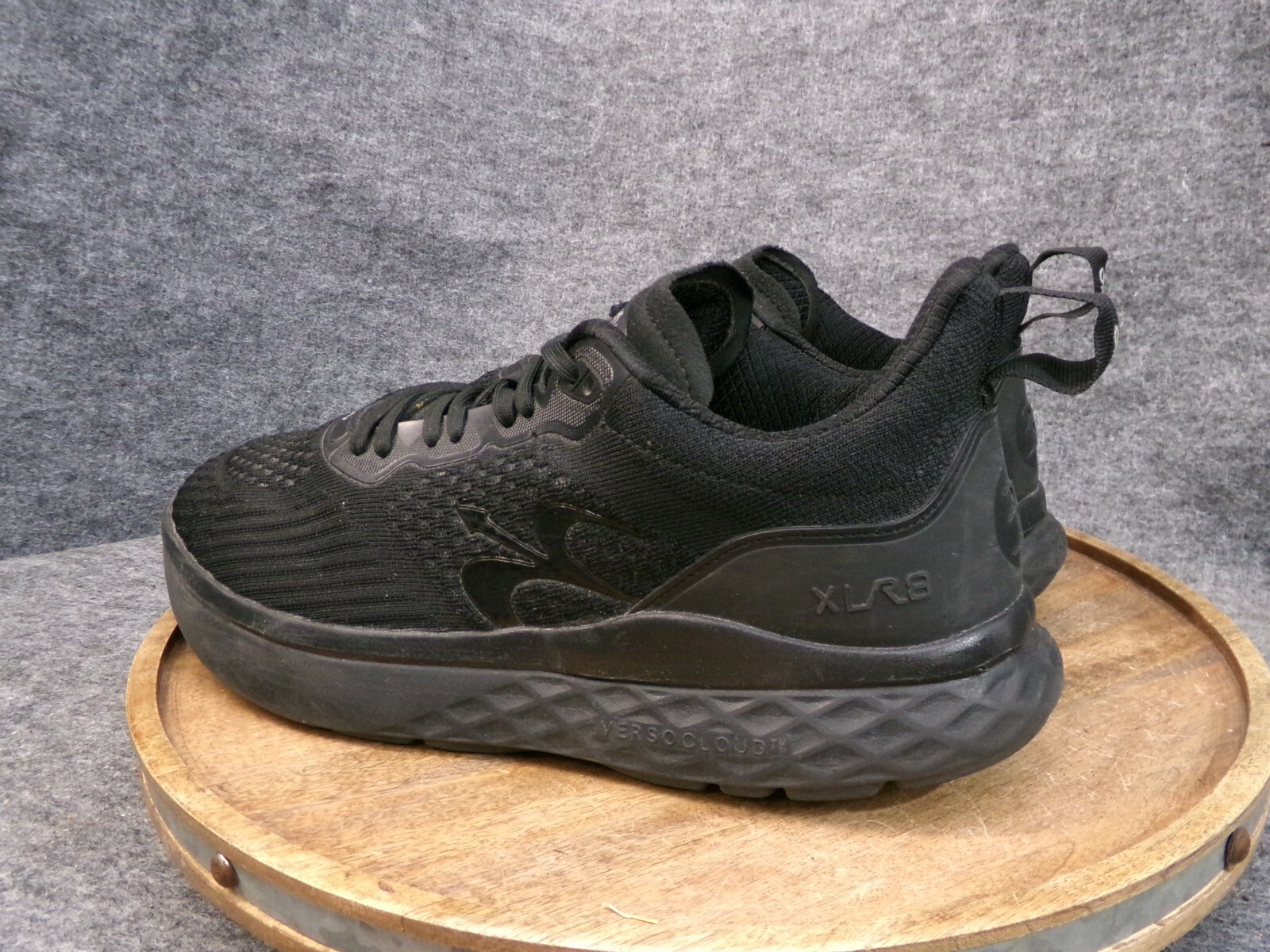 SAOLA Gdefy XLR8 scarpa da corsa uomo tripla nera atletica ammortizzata sneaker taglia 12 US