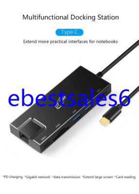 Free Ship OTN-9180 Type-C USB-C Multifunctional Multi-function Docking Station