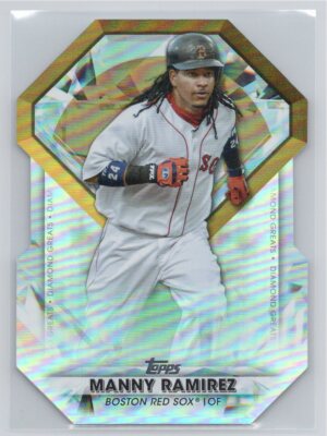 2022 Topps Update #DGDC-55 Manny Ramirez Diamond Greats Die Cuts Gold SN