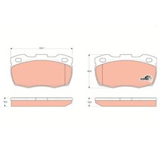 Plaquette de frein Rover 114