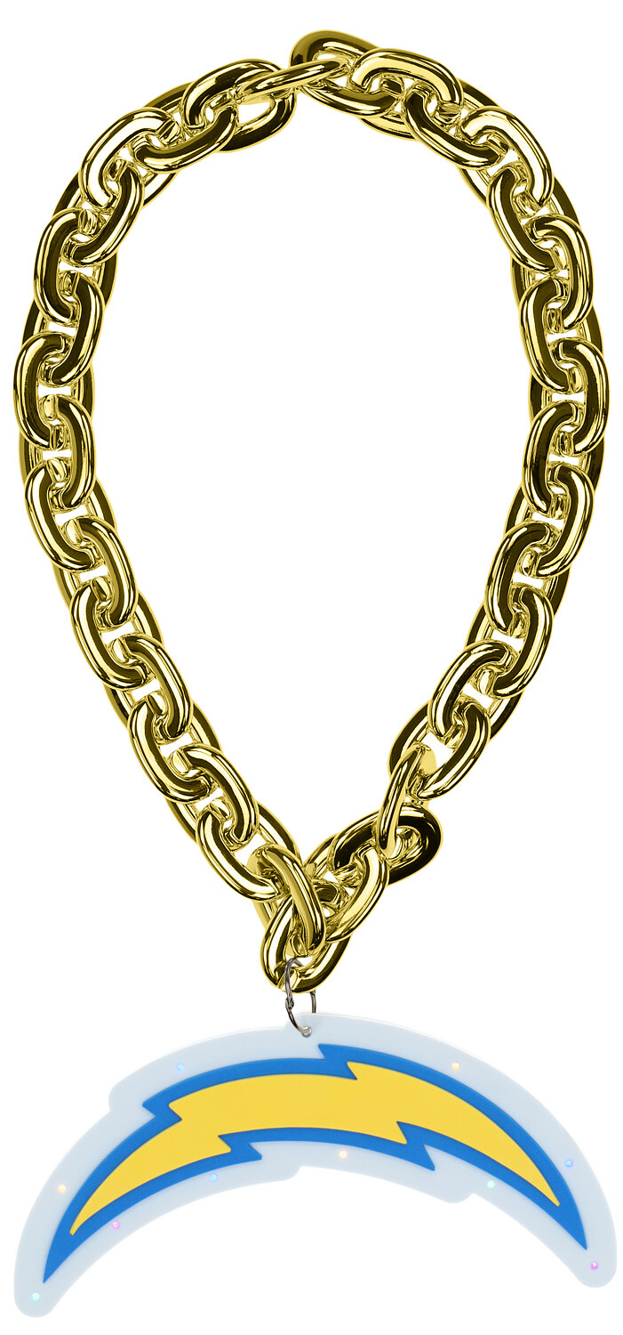 Цепочка с подсветкой большого логотипа команды FOCO NFL Los Angeles Chargers