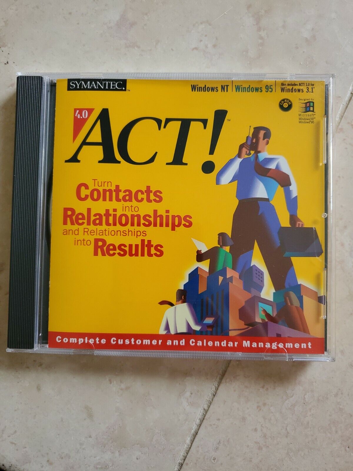 ACT! 4.0 SYMANTEC Software Windows NT 95 ORIG NEW open box 📦