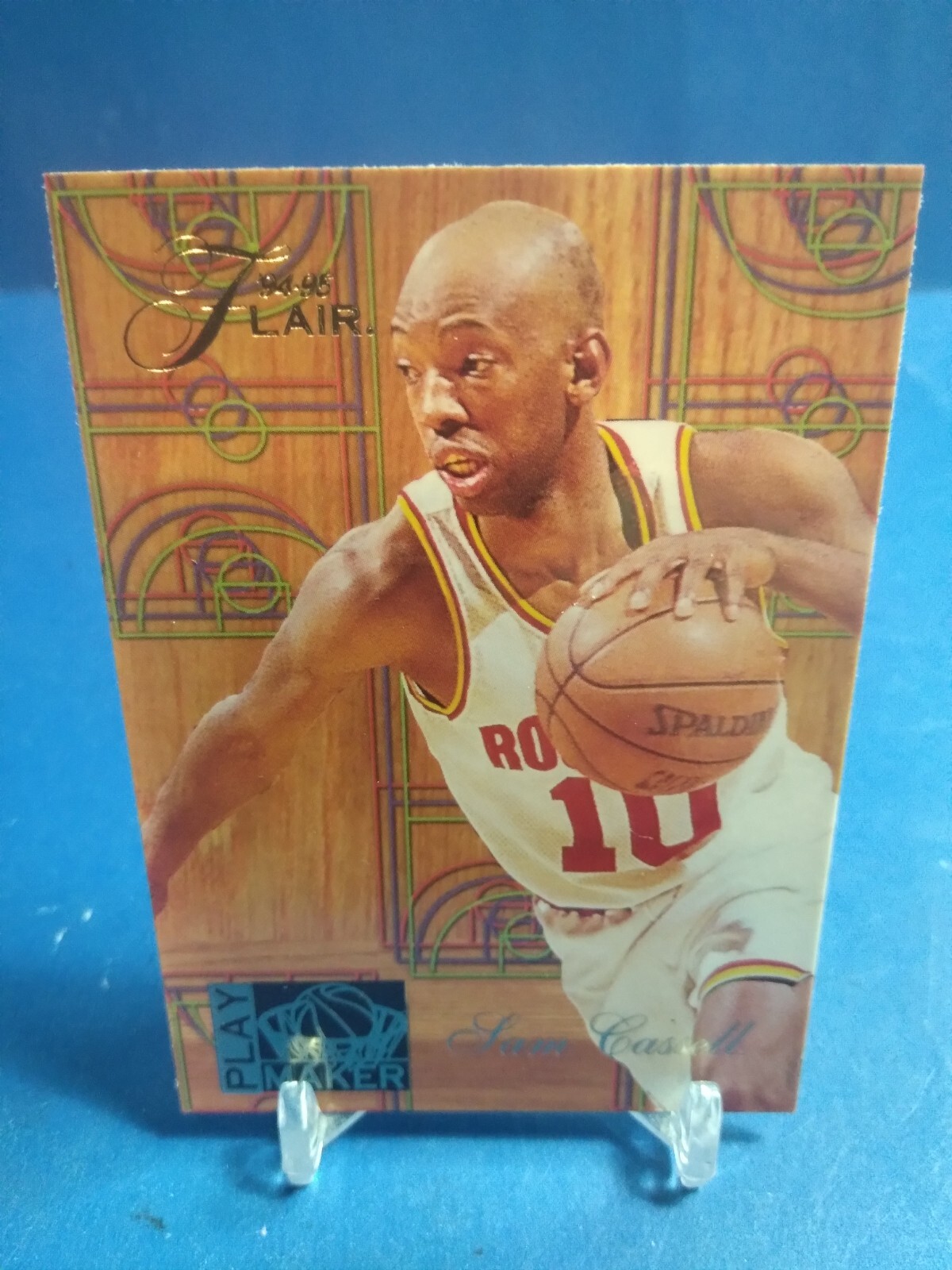 1994-95 Fleer Flair Basketball Play Maker #3 Houston Rockets Sam Cassell