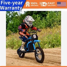 Kids Ride On Dirt Bike 350W Electric Motorcycle Up to 14.29MPH 24V Battery 8-14