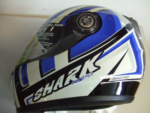 CASCO INTEGRALE SHARK RSF2 BOLT FIBRE COMPOSITE TG XS BIANCO-BLU | eBay