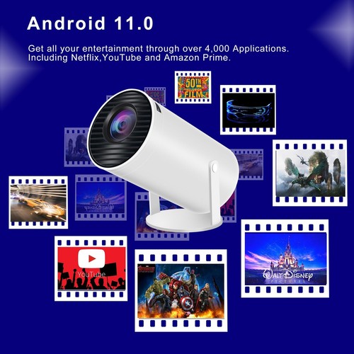 5G 4K Projector Smart HD LED WiFi Bluetooth HDMI USB Android Office Home Theater - Picture 18 of 21