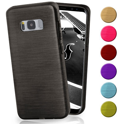 Hülle für Samsung Galaxy S8 Plus Case Cover Silikon Schutzhülle TPU Brushed