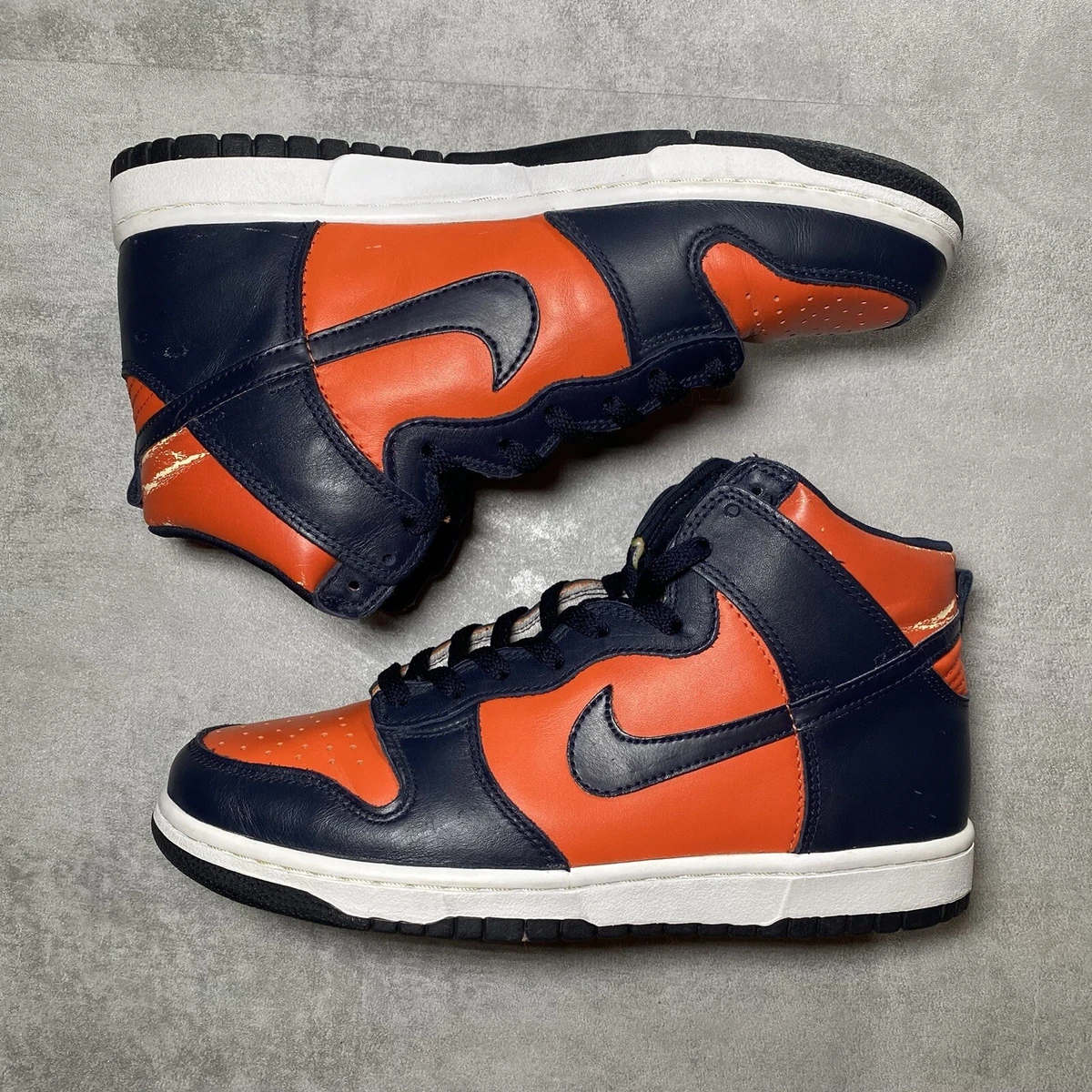 Vintage 1999 Nike Dunk High LE College Orange | Obsidian