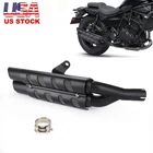 Dual Exhaust System Stainless Pipe Muffler For Kawasaki Eliminator 450 500 24-26