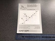East Kent NBC National Bus Company Services 587 588 598 Bus Timetable March 1986