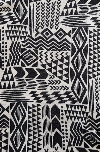Forever21 Sz M Maxi Racerback Tank Dress Aztec Geometric Tribal Boho Black Beige - Picture 4 of 5