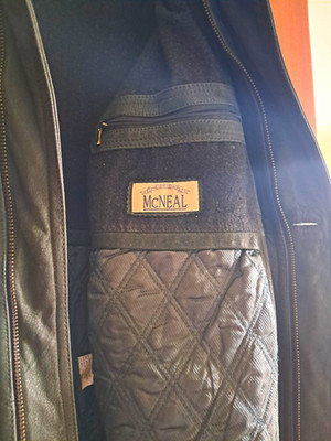 Herren Lederjacke grün Gr. 54 gefüttert.