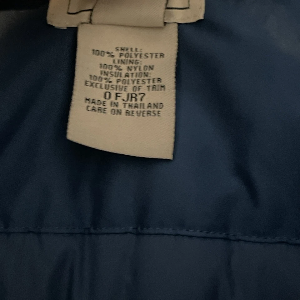 Chaqueta LL Bean Mujer Grande Pequeña Azul Thinsulate Capucha Larga Parka Foto 4 de 4