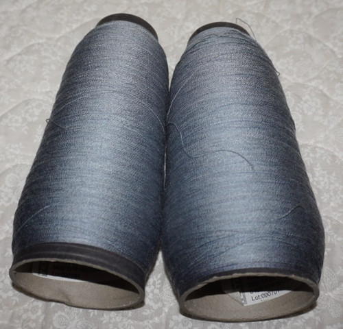 2 Cones, Unbranded, 100% Tencel, Two-Tone Blue Cones, Lace Weight Yarn