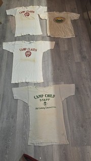 Lotto vintage anni 50 boy scout Jamboree Irvine California Camp Clark Camp bambino