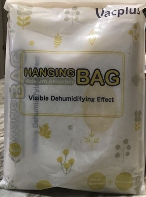 Hanging Moisture Absorber Bag Visible Dehumidifying Effect Vacplus New
