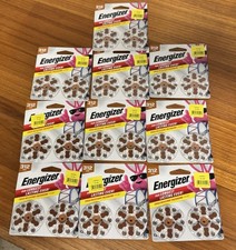 ENERGIZER 312 Battery LOT of 10 120 Total Exp 12/2029 120 Hearing Aid Brown Tab
