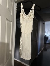 NWOT VTG Bra Girdle Full Slip Spandex One Piece Shaper Crownette Size 38C 4423