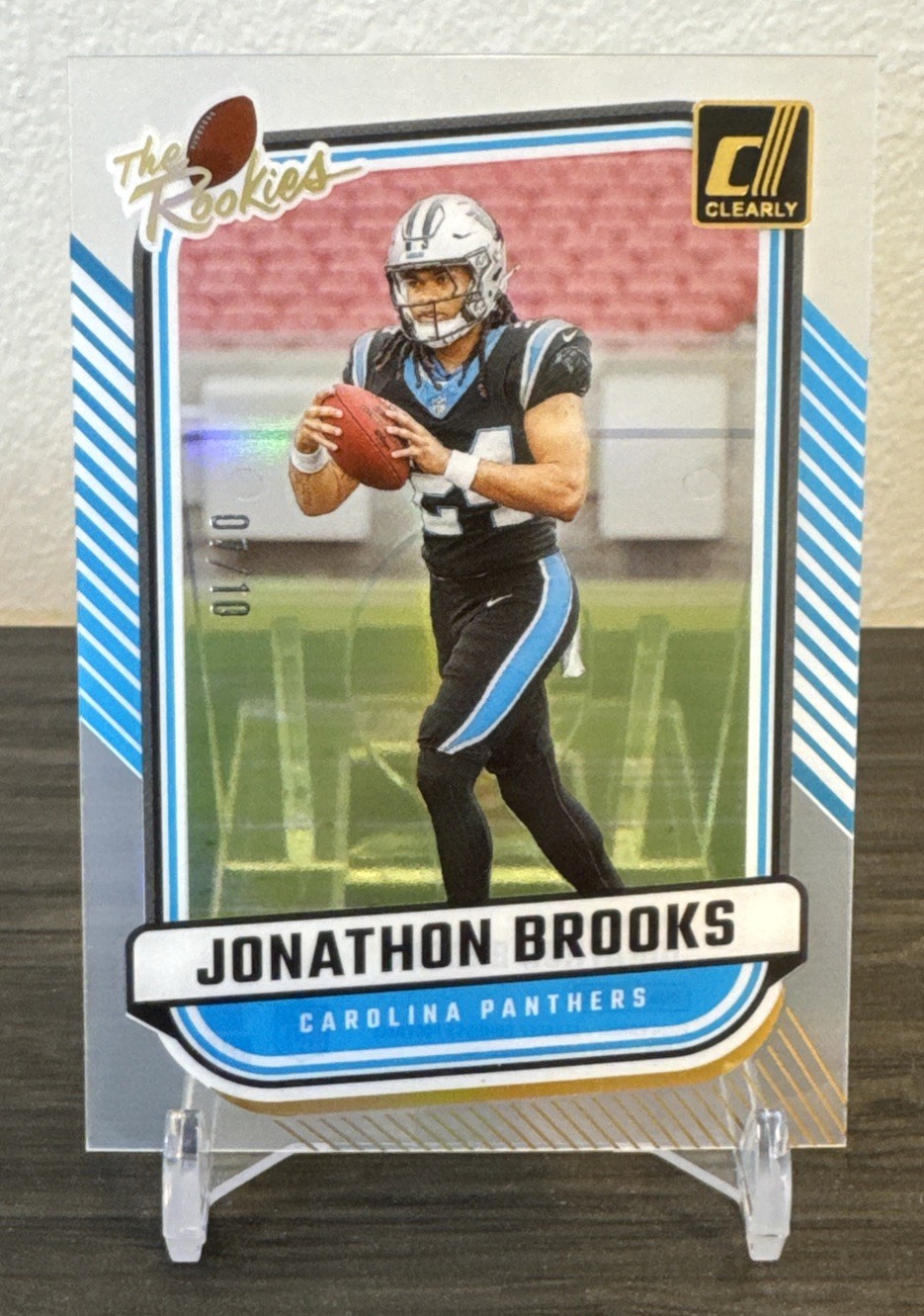 Jonathon Brooks Panini Clearly Donruss Clearly the Rookies #17 Gold