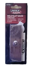Lincoln Electric K3720-1 Weld Fillet Gauge - 7 Piece Set