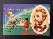Guinea Bissau 1976 - 100 Years of Telephonic Call, Bell stamps S/S CTO