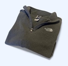 The North Face Sweater Boys Large Long Sleeve 1/4 Zip Outdoor Casual Gray
