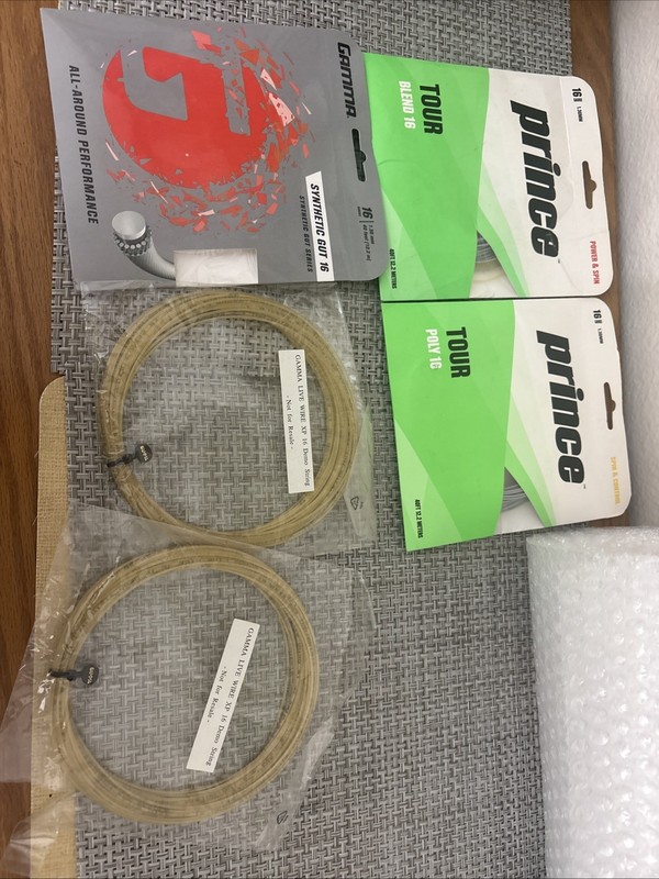 5 Sets Tennis String Gamma Prince 