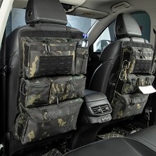 Car Tactical Seat Back Vehicle System Panel Organizer Packet Storage Bag 