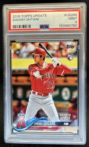 2018 Topps Update Shohei Ohtani Rookie RC #US285 Angels PSA 9